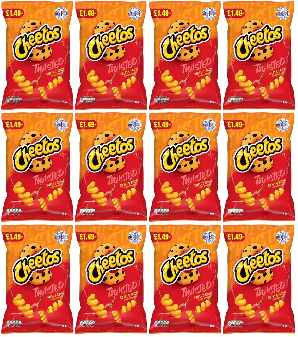 12 x Cheetos Twisted Sweet & Spicy - 85GM