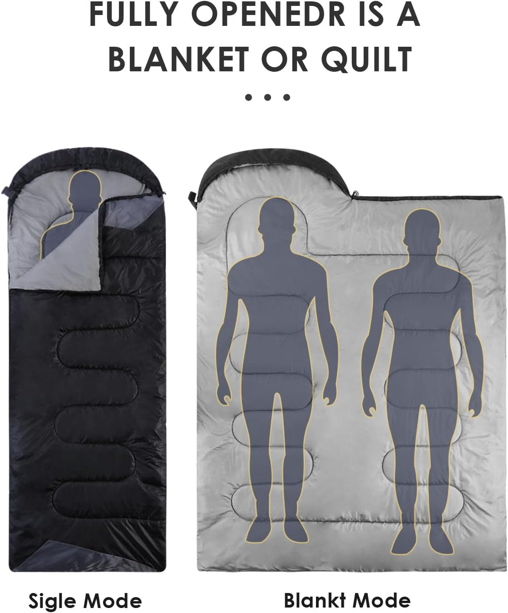 Sleeping Bags Lightweight Waterproof Warm Outdoor Camping Hiking Travel Adults