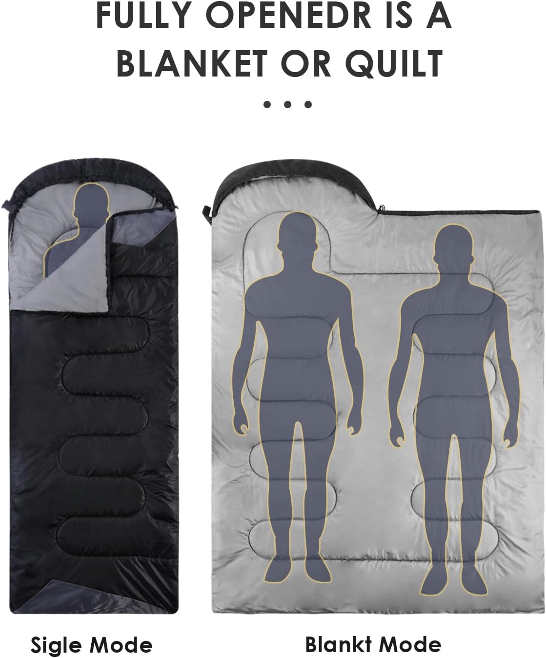 Sleeping Bags Lightweight Waterproof Warm Outdoor Camping Hiking Travel Adults