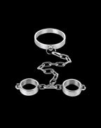 Stainless Steel Neck and Wrist Restraints (Push-Button Lock)