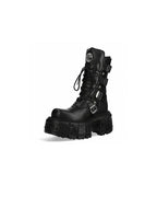 New High-Top Buckled Gothic Boots