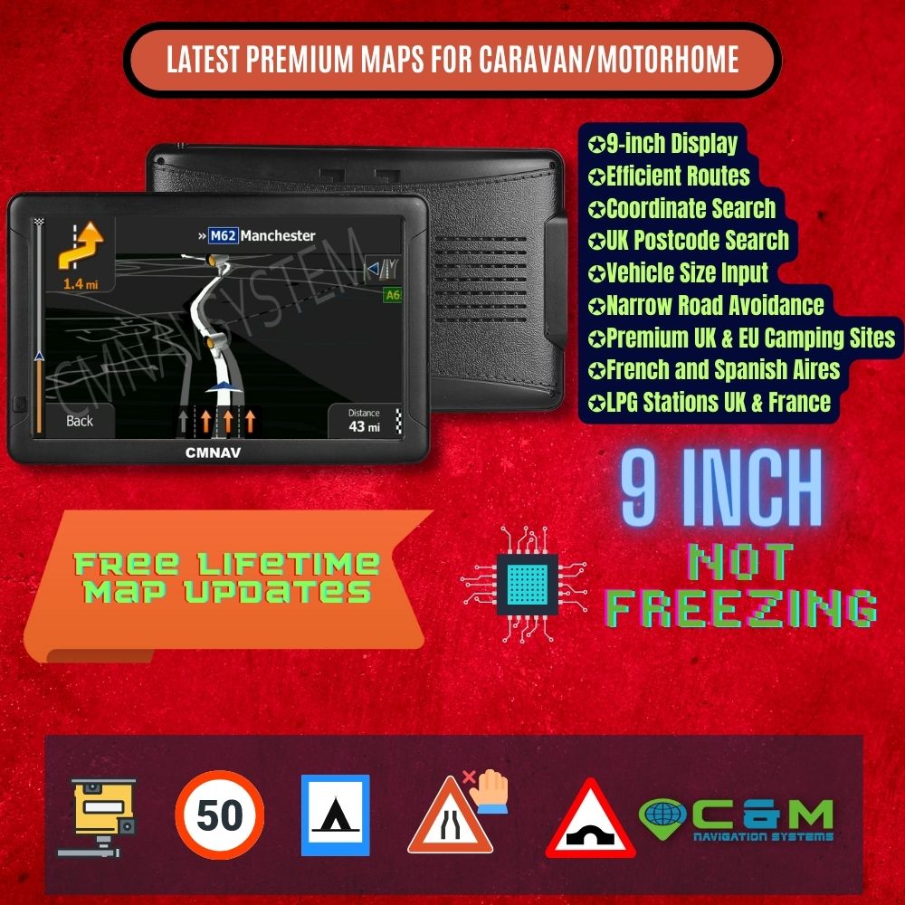 9" CMNAV Advanced Camper Plus (256 MB RAM)