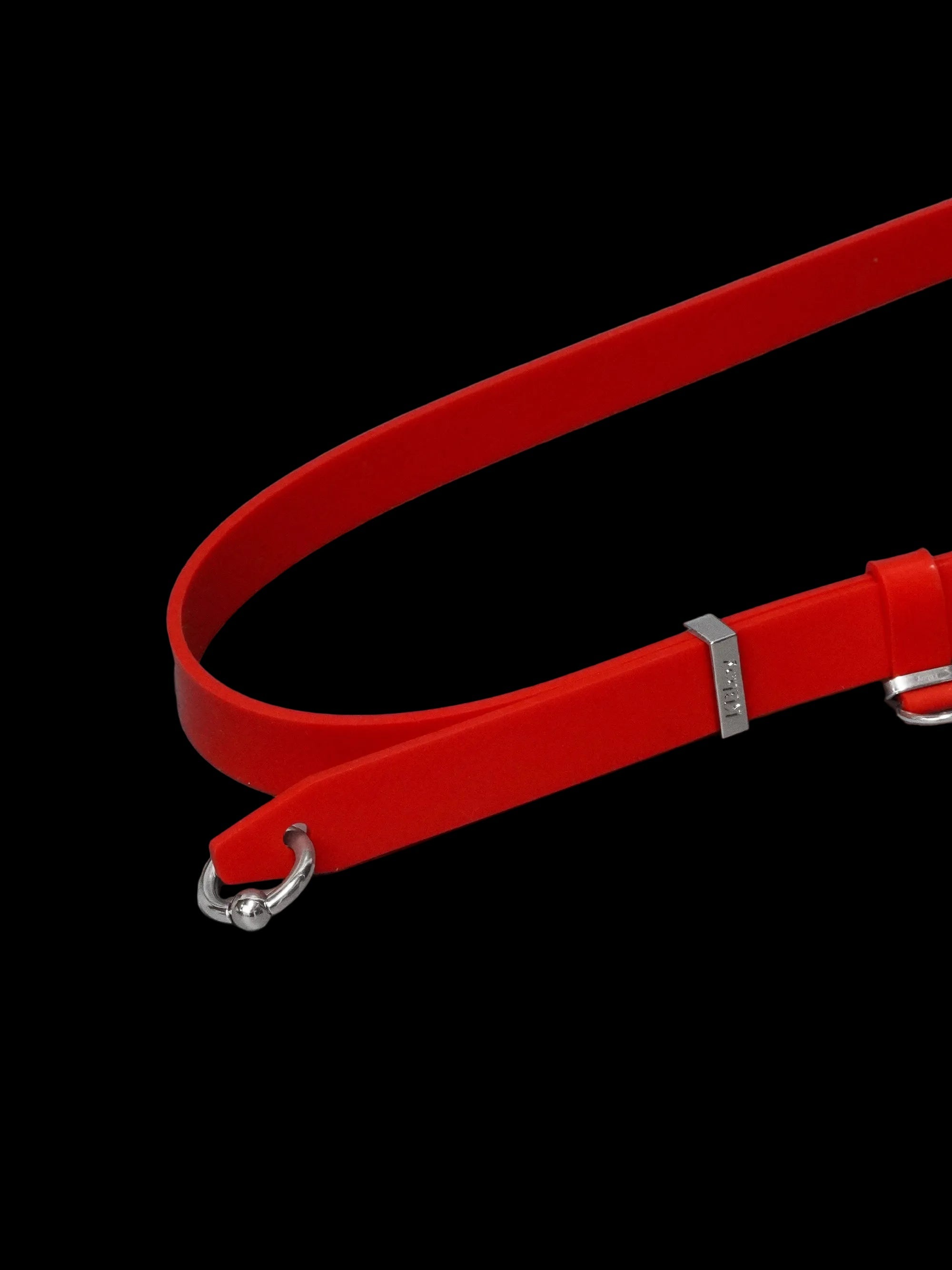 Buckle Piercing Silicone Belt