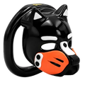 Pup Hood Chastity Cage Orange