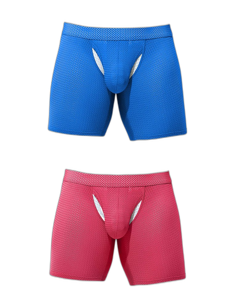 2 Pack Men's Sporty Cut Anti-Chafing Breathable Stretch Fit Midway Briefs