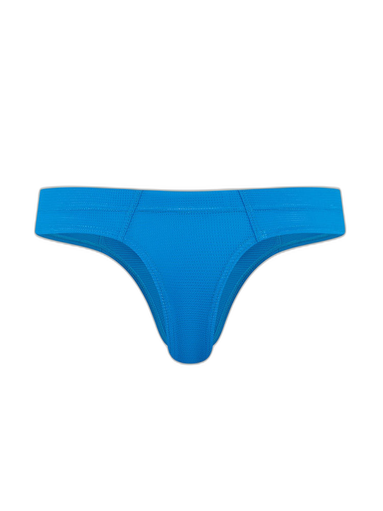 Men's Simple Breathable Mesh Pouch Thong & Strings