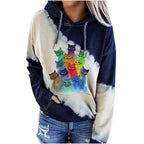 Korean style graffiti solid color loose pullover sweater