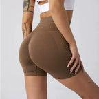 High Waist Yoga Shorts Tight Hip Raise Seamless Quick-drying Pants For Sports Fitness