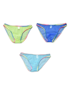 3-pack Men's Ultra-sheer Rainbow-edge Mesh Briefs