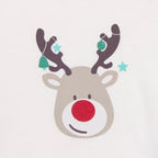 HelloBaby Boys 2-Pack Long Sleeve Bodysuits Christmas Envelope Neck Long Sleeve - Ecru