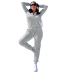 Women's Casual Silver Fox Fur Top And Pants Two-piece Set
