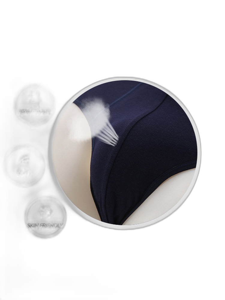 4 Pack Cotton Support U Convex Pouch Briefs