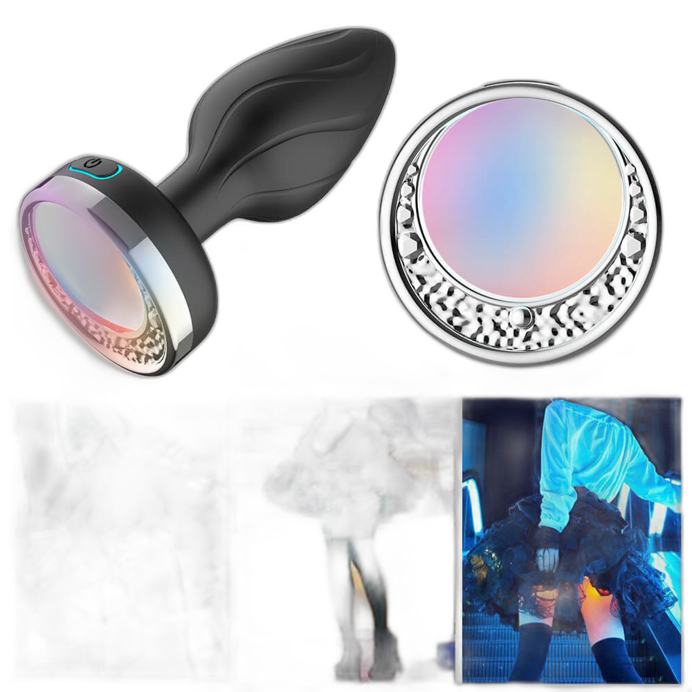 Moon & Antler - Remote Control Light-Up Silicone Vibrating Butt Plug