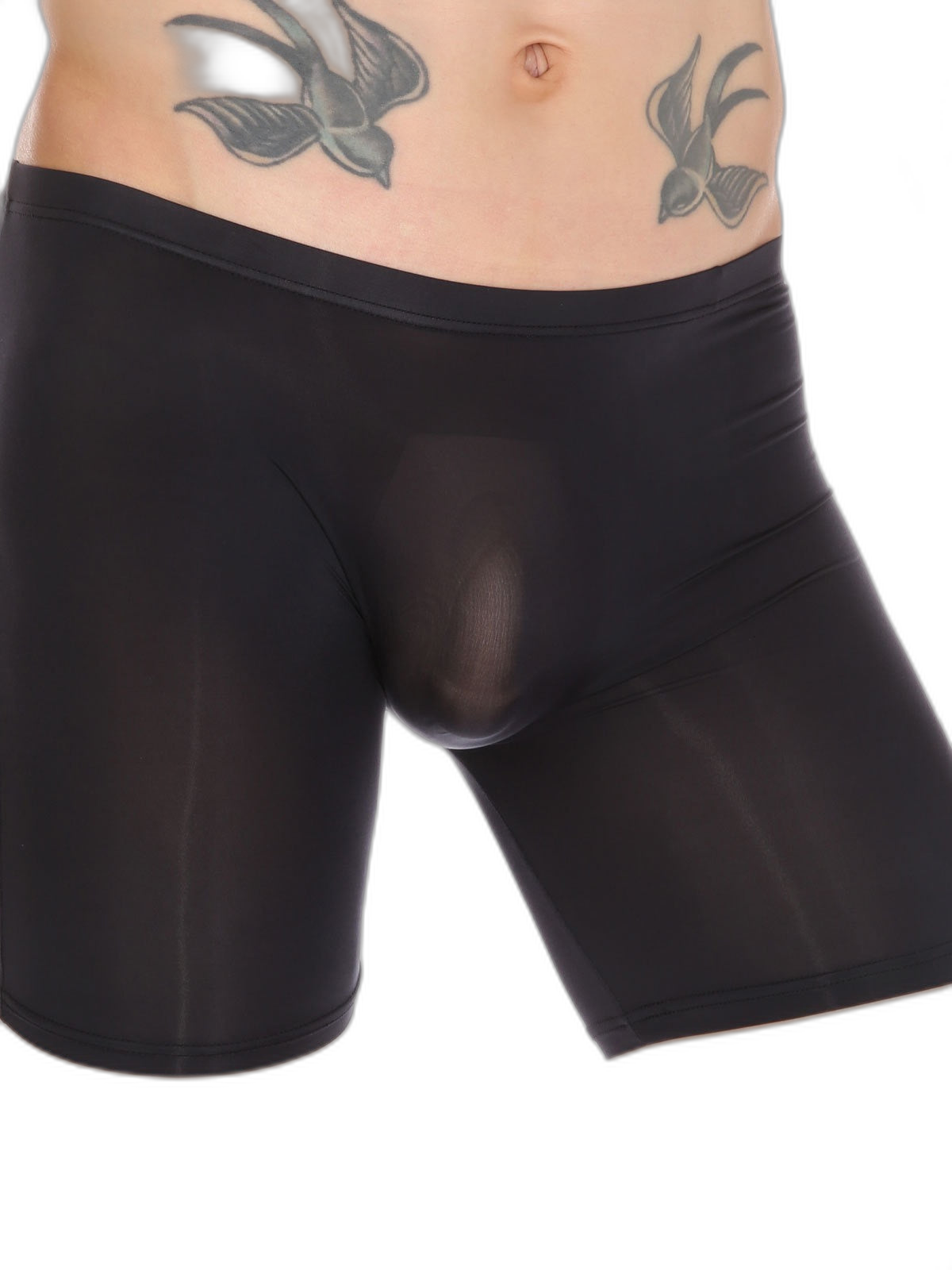 Men's Breathable Silky Seamless Boxer Briefs