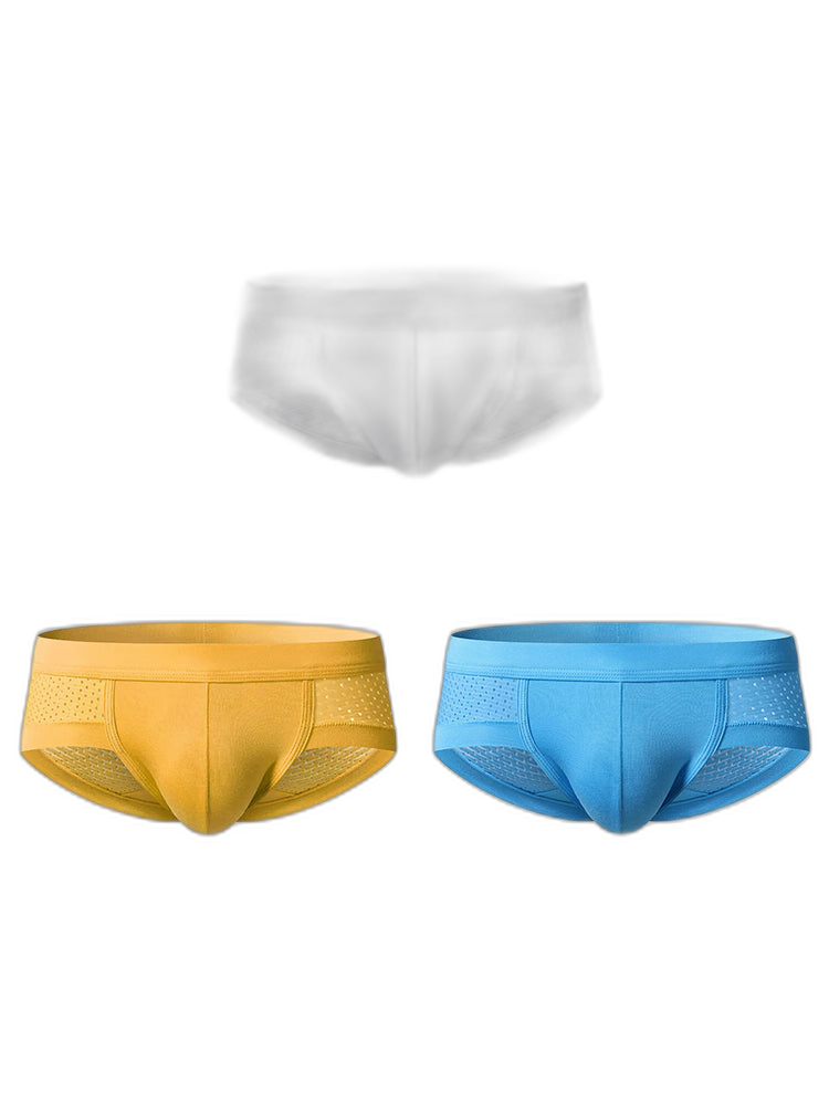 3 Pack Mens Contour Pouch Support Breathable Briefs