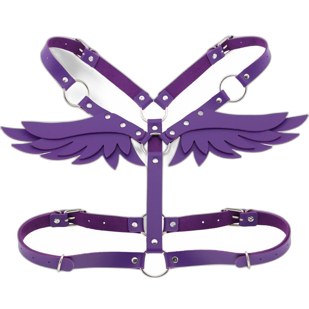 Angel Wings Leather Harness