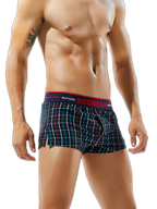 Men’s Relaxed Plaid Vent Cotton Boxers