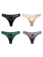 4 Pack ALLMIX Men's Sexy Seamless T-back Thongs