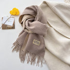 Double-sided Solid-color Scarf For Women