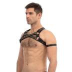 Prowler RED Leather Cross Harness Black Green Small Medium