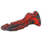 ruff GEAR Fantasy Silicone Red Swirl Dragon Dildo 7.6 Inch