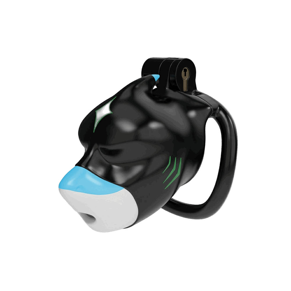 Furrjoi Shark Chastity Cage Green