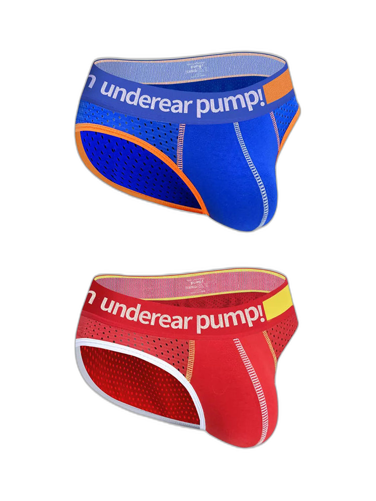 2 Pack Men's Middle-Rise Cotton Sexy Briefs