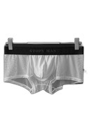 2-Pack Men's Breathable Mesh Ice Silk U-convex Low Waist Boxer Briefs