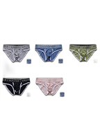 3 Pack Men's High-Elasticity Quick-Dry Pouch-Separated Briefs