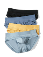 2 Pack Men's Ultra-Soft Fabric Stretch Fit Supportive Pouch Breathable Briefs