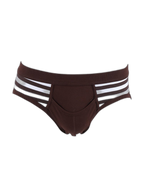 3 Pack Men's Mid-Rise Cotton Striped Briefs