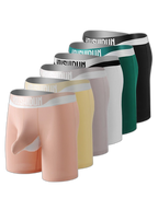 2 Pack Men's Supportive Separated Pouch Ultra-Soft Anti-Chafing Midway Briefs