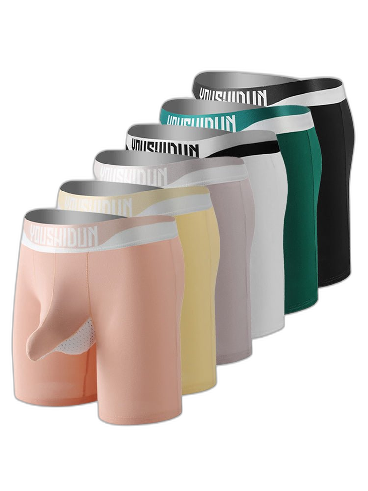 2 Pack Men's Supportive Separated Pouch Ultra-Soft Anti-Chafing Midway Briefs