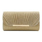 Women's Hardware Edge Party Pattern Fine Pink Clutch