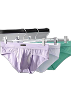 3 Pack Men's Seamless Comfort Sporty Cut Stretch Fit Briefs