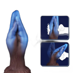 Mystique - 8.2 Inch Blue Fist Dildo - Silicone Anal Toy