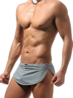 Men's Sexy Side Split  Boxers With Support Pouch