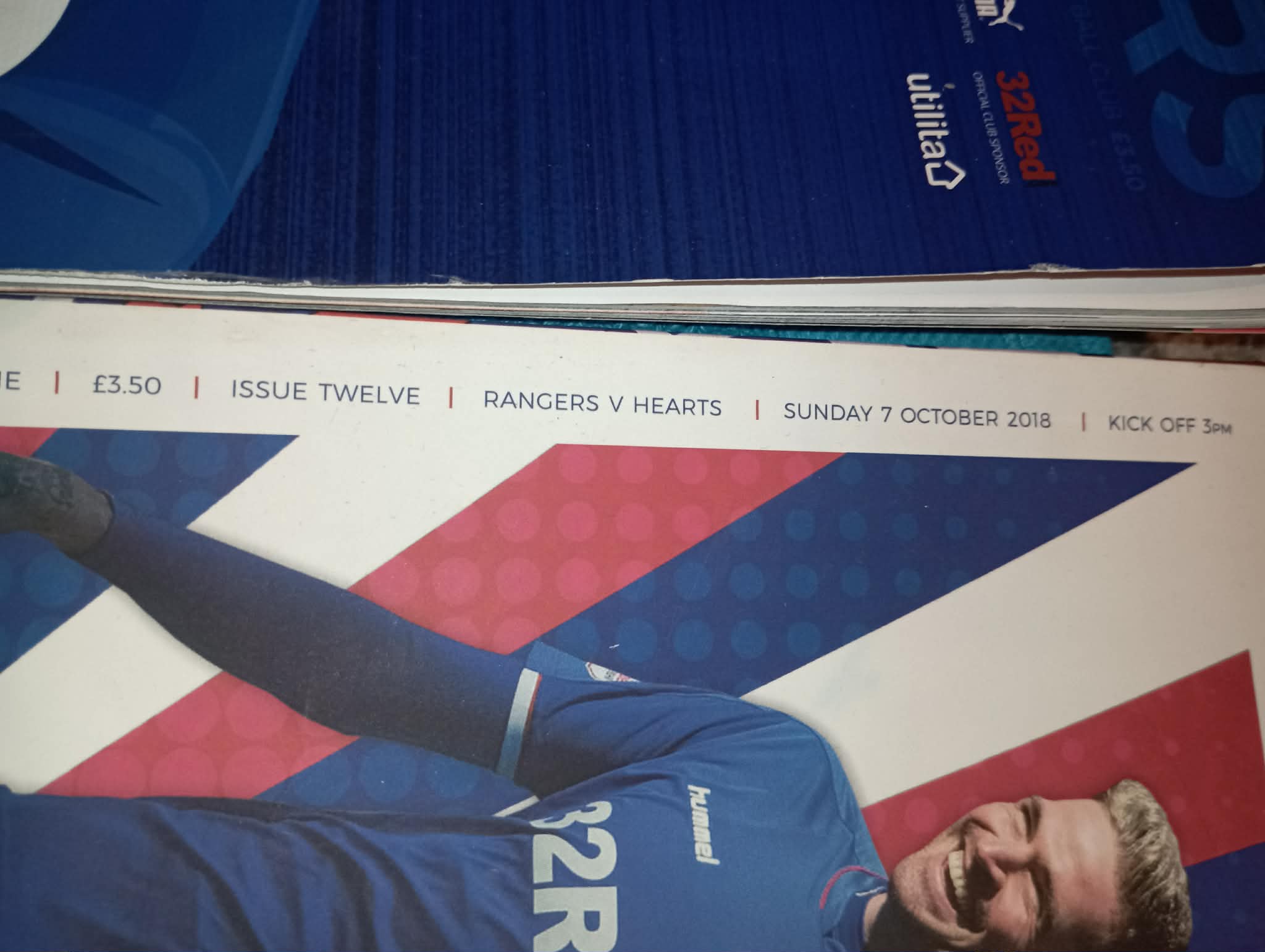 8 RANGERS FC MATCHDAY PROGRAMMES