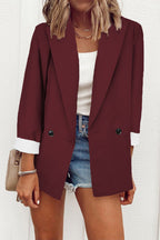Temperament Slim Jacket Fashion Business Single Breasted Long Sleeve Casual Suit Top Clothing