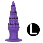 Christmas Tree Dildo - Silicone Butt Plug with Unique Layered Design - 3 Sizes