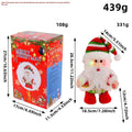 Animated Musical Santa Claus Christmas Decoration - LED Glowing Walking Figure | Electric Holiday Ornament with Music