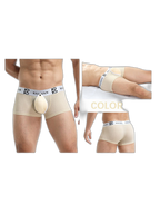 2-pack Men's Sexy Detachable Curled Cup Snap Hip Boxer Briefs