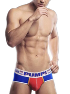 Men's Spliced Color Support Pouch Briefs