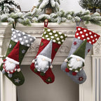 Christmas Decorative Supplies Lambswool Three-dimensional Christmas Socks