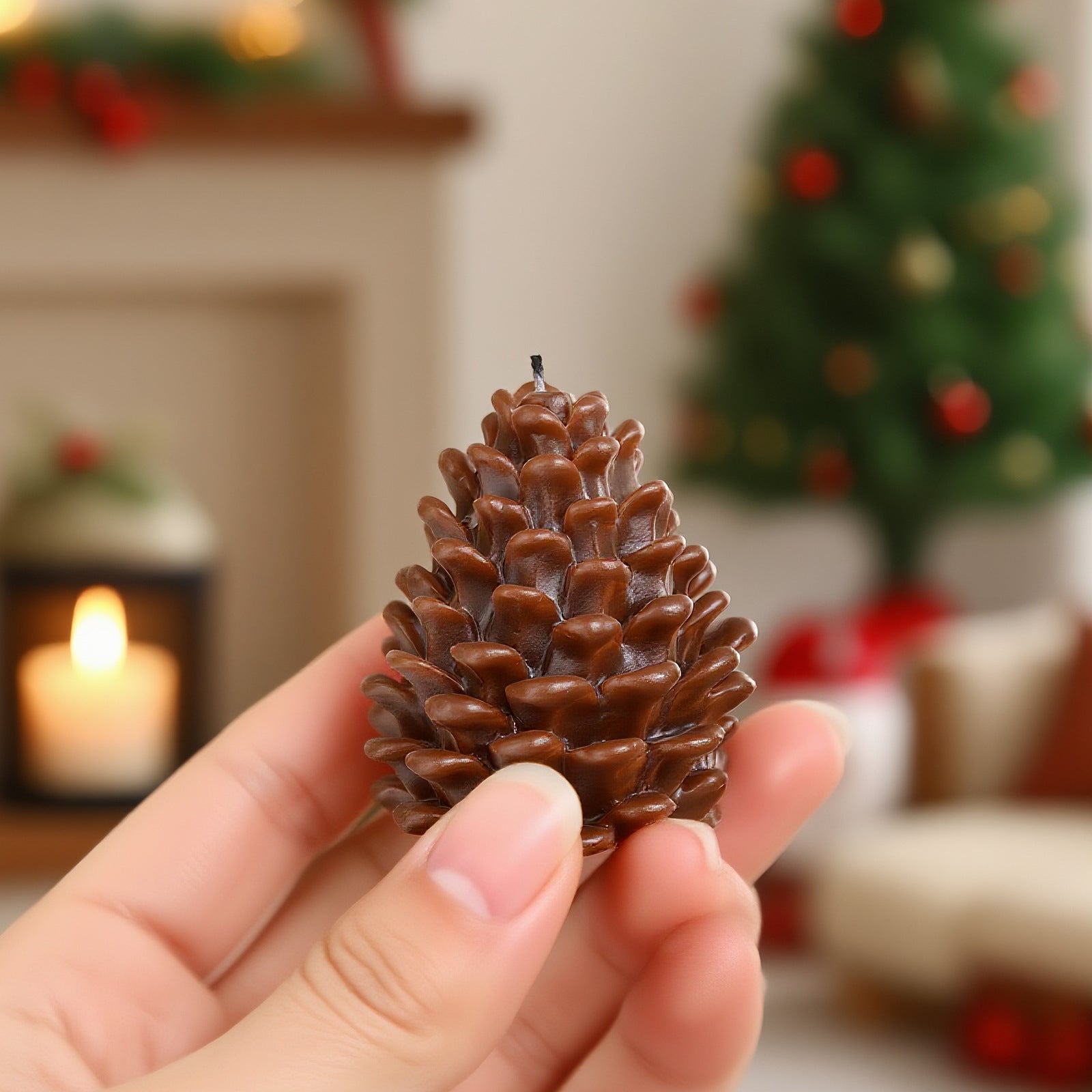 Pinecone Christmas Candle Silicone Mold