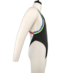 Rainbow Stripe Stretch Thong Bodysuit