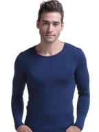 Mens Ultra Soft Low Cut V-Neck Thermal Shirt