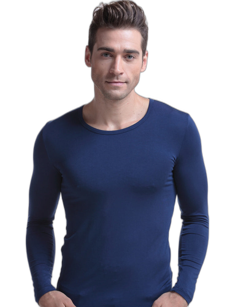 Mens Ultra Soft Low Cut V-Neck Thermal Shirt