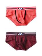 2 Pack Soft Separated Pouch Mens Briefs