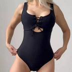 Women's Sexy Lace-up Tight One-piece Swimsuit